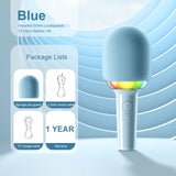 Children's LED light integrated microphone wireless Bluetooth home karaoke
