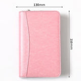 Note Book Zipper Diary Faux Leather Cover Storage Bag Design Modern Daily Use 2022 Recording A6 Notebook