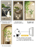 Living room entrance green plant waterproof wall stickers decorative paintings