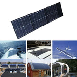 18V 100W Foldable Solar Panel DC+USB Fast Charge Portable Solars Battery Charger Power Bank for Phone Camping Van RV Outdoor