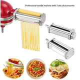 Attachment for Stand Mixer,Pasta Maker hine, Pasta Roller, Angel Hair and Fettuccine Cutter, Kitchen