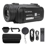 Video Camera 3 Inch TFT Rotation Screen 1080P 30MP 18X Digital Zoom Camcorder with Fill Light USB for Travel Wedding