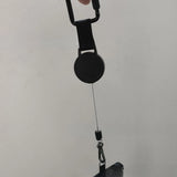 Retractable Phone Tether Lanyard Reinforced Steel Wire Locking Carabiner Holder Extendable for Outdoor Hiking Camping Travel