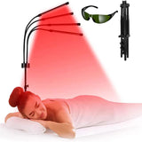 660nm 850nm Near Infrared Light Panel Red Light Lamp With Timer Face and Body Home Use Relief Pain Device with Adjustable Stand