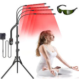 660nm 850nm Near Infrared Light Panel Red Light Lamp With Timer Face and Body Home Use Relief Pain Device with Adjustable Stand