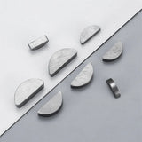 80pcs Woodruff Keys,Half Moon Keys, Half Moon Semicircle Bond Key Hardware Keyway Set,Shaft Crank Key for Mechanical Crankshaft
