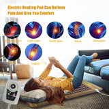 190x100cm Infrared Jade Heating Pad Biomat FIR Wavelength Mattress With Natural Tourmaline Stones Chakra For Body Massage
