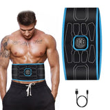 Abs Muscle Stimulator Toner Electric EMS Trainer Belt Abdominal Vibration Fitness Belts Body Waist Weight Loss Slimming Massager