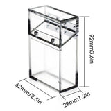 Acrylic Lipstick Box Transparent Lipstick Display Box Lipstick Lighter Storage Pocket Carry Smoking Tool Container