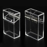 Acrylic Lipstick Box Transparent Lipstick Display Box Lipstick Lighter Storage Pocket Carry Smoking Tool Container