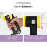 Adjustable Animal Continuous Syringe Vaccine Injection 2ml/6ml Semi-automatic Vaccine Needles Chicken Veterinary Animal Dosing