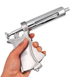 Adjustable Animal Syringe Semi Automatic Metal 50Ml Continuous Vaccine Injection Injector Horse Sheep Cattle Pig Veterinary