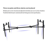 Adjustable Carp Fishing Rod Stand Holder Retractable Fishing Pole Pod Stand Bite Alarms Rest Holder Fishing Tackle Accessories