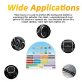 100PCS Micro 2 Blade Fuse ATR/APT Micro2 Fuse ATR/APT Blade Fuse 2A-35A Kit Replacement Fuses for Boat Truck SUV Automotive