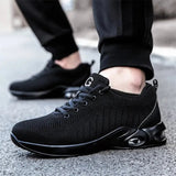 Air Cushion Working Shoes For Men Anti-Smashing Steel Toe Puncture Proof Construction Safety Shoes Sneakers Male Footwear