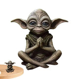 Alien Statue Extraterrestrial Alien Sculpture Enigmatic Figurine Home Decor Products For Lawn Terrace Living Room Bedroom Garden
