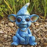 Alien Statues Decor Resin Alien Garden Decor Sculpture Portable Yard Art Figurine Alien Statue Ornaments For Home Lawn Porch