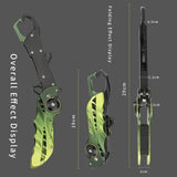 Aluminium Fishing Pliers Grips Set High Quality Green Black Self-Locking Line Scissors Folding Fishing Equipments Tools