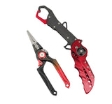 Aluminium Fishing Pliers Grips Set High Quality Green Black Self-Locking Line Scissors Folding Fishing Equipments Tools