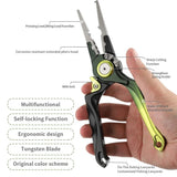 Aluminium Fishing Pliers Grips Set High Quality Green Black Self-Locking Line Scissors Folding Fishing Equipments Tools