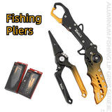 Aluminium Fishing Pliers Grips Set High Quality Green Black Self-Locking Line Scissors Folding Fishing Equipments Tools