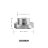 Aluminum Record Player Weight Turntable Bubble Level 50Hz 60Hz LP Vinyl Disc Stabilizer Shock Absorber Base Balance Silver Black