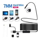 Android Endoscope 5.5mm 7mm Borescope Inspection Snake Camera Waterproof with 6 LED Lights Compatible with Android Phone PC