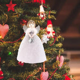 Angel Doll Pendants Christmas Pendants With Plush Angel Doll Holiday Blessing Decor For Stairs Fireplace Christmas Trees Entrywa