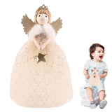 Angel Doll Pendants Christmas Pendants With Plush Angel Doll Holiday Blessing Decor For Stairs Fireplace Christmas Trees Entrywa