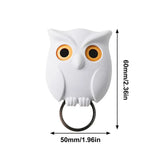 Animal Key Hanger Animal Wall Hooks Punch-free Magnetic Resin Creative Owl Wall Decor Hook For Coat Animal Themed Decoration