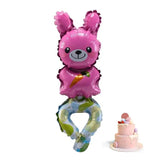 Animal Shape Balloon Headband Animal Balloon Hoop Headband Hair Band Cartoon Animals Jungle Theme Birthday Party Supplies For