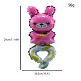 Animal Shape Balloon Headband Animal Balloon Hoop Headband Hair Band Cartoon Animals Jungle Theme Birthday Party Supplies For