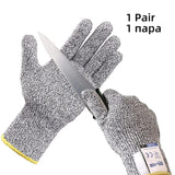 Anti Cut Proof Gloves Hot Sale GMG Grey Black HPPE EN388 ANSI Anti Cut Level 5 Safety Work Gloves Cut Resistant Gloves