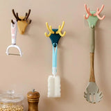 Antler Coat Hooks Robe Hook Punch-Free Wall Sticky Hook For Home Garage Storage Wall Hangers For Bathroom Kitchen Bedroom