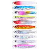 Aorace 10Pcs Super Quatity Metal Casting Jig 7g-10g-21g-28g Shore Drag Cast Jigging Spoon Fishing Lure Artificial Bait Tackle