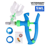 Automatic Continuous Syringe Animal Adjustable Syringe Chicken Bird Poultry Vaccine Injector 10 Needles Veterinary Tools