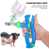 Automatic Continuous Syringe Animal Adjustable Syringe Chicken Bird Poultry Vaccine Injector 10 Needles Veterinary Tools
