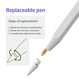 Automatically Wireless Charging Active Stylus Pen with Charging Block Attaches Magnetically to Compatible for iPad 2018-2023
