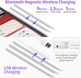 Automatically Wireless Charging Active Stylus Pen with Charging Block Attaches Magnetically to Compatible for iPad 2018-2023