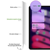 Automatically Wireless Charging Active Stylus Pen with Charging Block Attaches Magnetically to Compatible for iPad 2018-2023