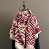 Autumn Thick Cashmere Warm Shawl Scarf Fashion Travel Pashmina Blanket Poncho Bufanda With Tassel Casual Wiinter Wraps Ehcarpe