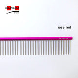 BAVURA  Pet Grooming Piano Comb Poodle Pull Hair Open Knot Comb Competition Competitive Dog Pick Hair Style Inline Comb