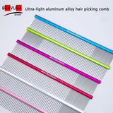 BAVURA  Pet Grooming Piano Comb Poodle Pull Hair Open Knot Comb Competition Competitive Dog Pick Hair Style Inline Comb