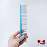 BAVURA  Pet Grooming Piano Comb Poodle Pull Hair Open Knot Comb Competition Competitive Dog Pick Hair Style Inline Comb