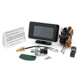 BG0042 Car Water Temp Gauge 3in1 Universal Temperature Voltage Voltmeter Oil Pressure Gauge Digital Display Sensor 10mm 12V 24V