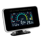BG0042 Car Water Temp Gauge 3in1 Universal Temperature Voltage Voltmeter Oil Pressure Gauge Digital Display Sensor 10mm 12V 24V
