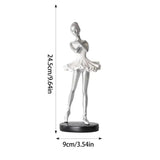Ballet Dancer Ornament Modern Resin Ballerina Figurines Creative Art Ornaments No Fade Home Decor Elegant For Bookshelf Bedroom