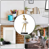 Ballet Dancer Ornament Modern Resin Ballerina Figurines Creative Art Ornaments No Fade Home Decor Elegant For Bookshelf Bedroom