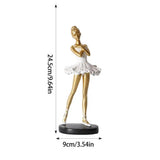 Ballet Dancer Ornament Modern Resin Ballerina Figurines Creative Art Ornaments No Fade Home Decor Elegant For Bookshelf Bedroom