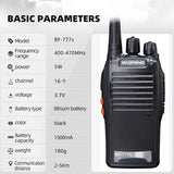 Baofeng Intercom Intercom Set BF-777S Dual Station Installation for Remote Communication